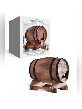 Studio Mercantile Wood Whiskey Barrel Dispenser New In Box